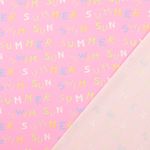 Jersey - Tissu coordonné été rose