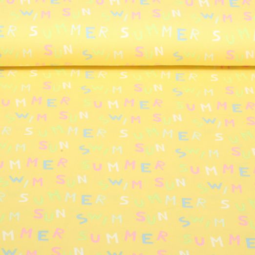 Jersey - Kombistoff Summer Gelb