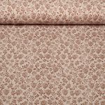 Jersey - Kleine Blumenzweige Hellbraun