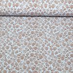 Jersey - Kleine Blumenzweige Hellblau