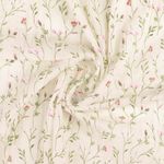 Tecido para vestidos e blusas - Crash flores branco vermelho