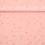 Baumwoll-Popeline - Sterne Rosa