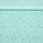 Baumwoll-Popeline - Sterne Türkis
