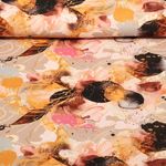 Viskosejersey - Digitaldruck Wasserfarben Orange