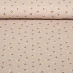 Jersey - Blumenzweige Beige