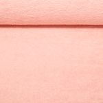 Tissu éponge - rose poudré