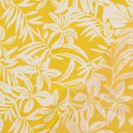 Voile de coton - Feuilles tropicales jaune Voile de coton - Feuilles tropicales jaune
