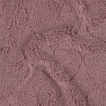 Teddy fleece - kohokuvioitu sydämet mauve