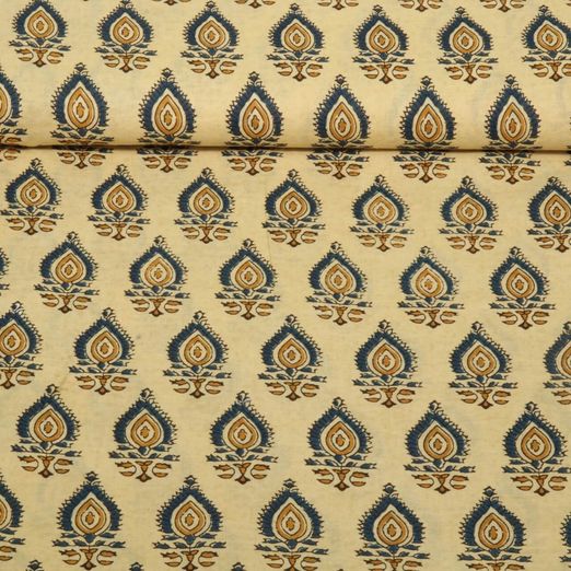 Baumwoll-Voile - Ornamente Beige