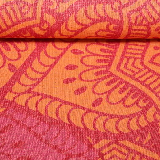 Baumwolle -  Beach Kollektion Jacquard Hammam Ornament Orange