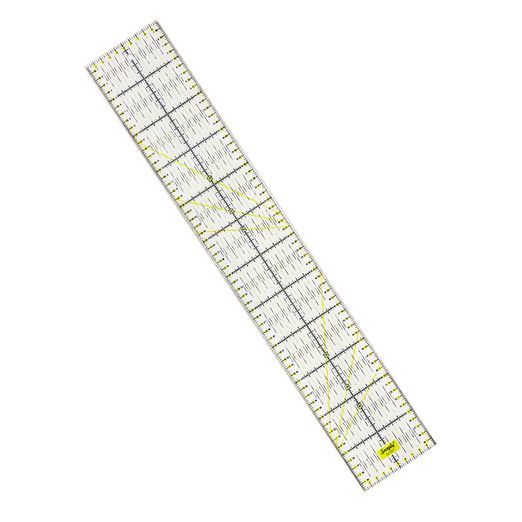 Règle patchwork avec bordure métallique 60 x 10 cm