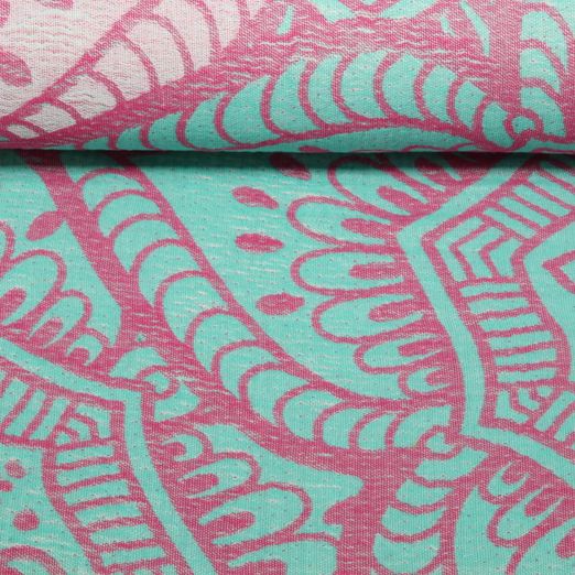 Baumwolle -  Beach Kollektion Jacquard Hammam Ornament Mint