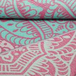 Baumwolle -  Beach Kollektion Jacquard Hammam Ornament Mint-1