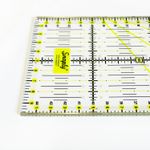 Patchwork Lineal mit Metallkante 45 x 10 cm-1