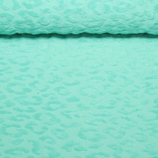 Jersey Jacquard - Beach Kollektion Leo Türkis