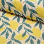 Air Mesh imprimé - Citrons Blanc