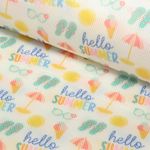 Air Mesh imprimé - Hello Summer Blanc