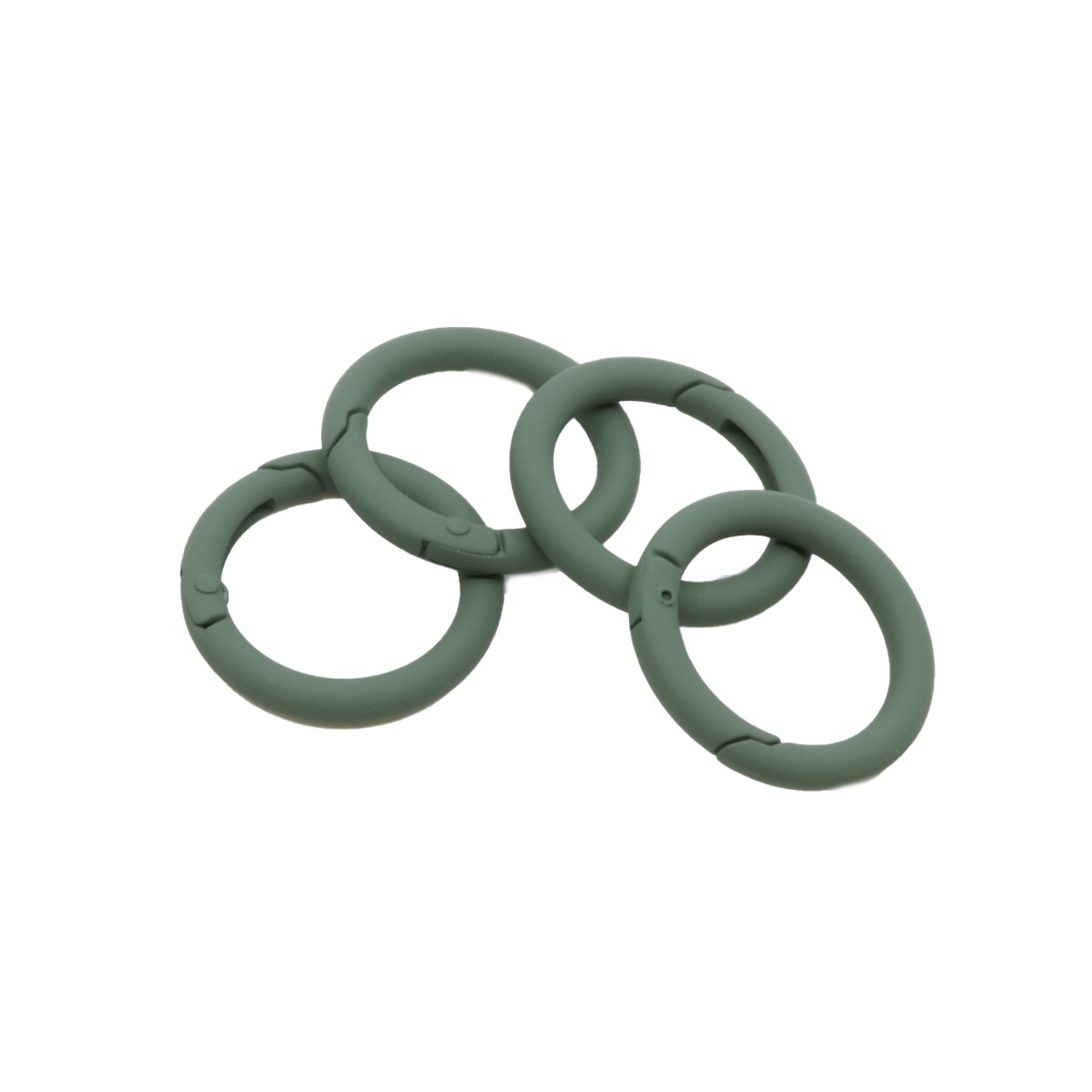 Ring Schnappverschluss 25mm Dunkelgrün D190-1 Ring Schnappverschluss 25mm Dunkelgrün D190-1