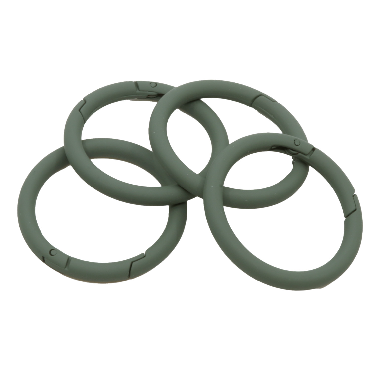 Ring Schnappverschluss 40mm Dunkelgrün D190-1 Ring Schnappverschluss 40mm Dunkelgrün D190-1