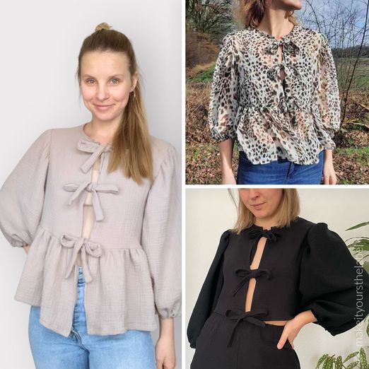 Blouse nouée - Patron numérique