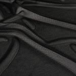 Sport Mesh - 4-Wege-Stretch Uni Schwarz-1