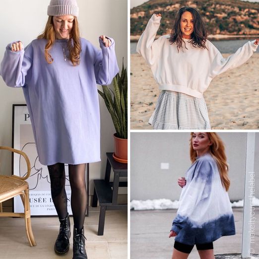Sweatshirt oversize - Robe sweat - Patron numérique