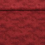 Baumwoll-Popeline - Kleine Kreise Kirschrot