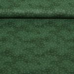 Baumwoll-Popeline - Kleine Kreise Tannengrün