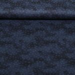 Baumwoll-Popeline - Kleine Kreise Marine