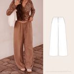 Mid Waist Leinenhose - Schnittmuster eBook-1