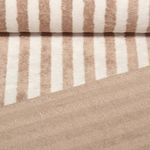Frottee - Streifen Braun Ecru-1