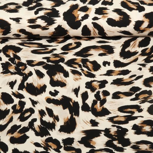 Viskose - Stretch Leo Beige