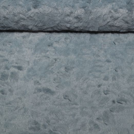 Kunstfell - Struktur Jeansblau