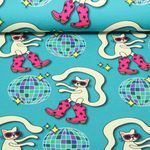 Sweat d'été bio - Hamburger Liebe Choose Your Vibe Dance It Out Bleu pétrole-0
