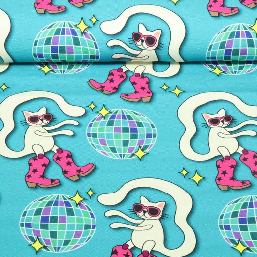 Toile canevas bio - Hamburger Liebe Choose Your Vibe Dance It Out Bleu pétrole