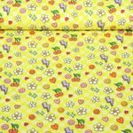 Satin de coton bio - Hamburger Liebe Choose Your Vibe Be You Jaune-0