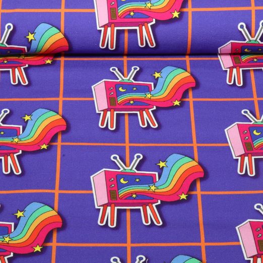 Toile canevas bio - Hamburger Liebe Choose Your Vibe The Happy Channel Violet