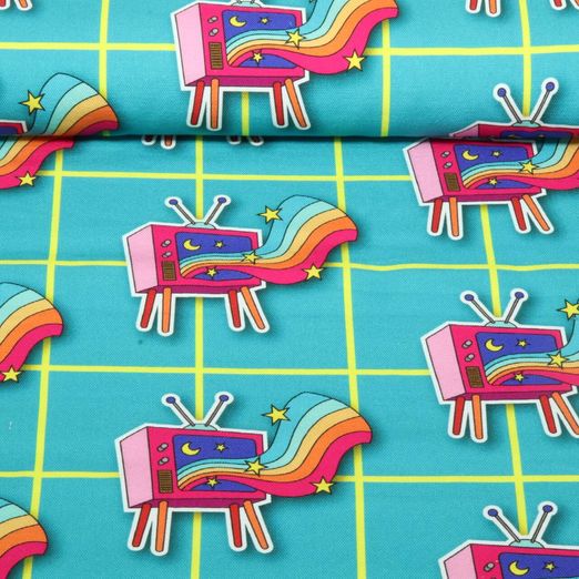 Toile canevas bio - Hamburger Liebe Choose Your Vibe The Happy Channel Bleu pétrole