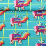 Toile canevas bio - Hamburger Liebe Choose Your Vibe The Happy Channel Bleu pétrole-0