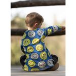 Bio Jacquard Jersey - Hamburger Liebe Choose Your Vibe Smile Blau-1
