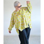 Bio Jacquard Jersey - Hamburger Liebe Choose Your Vibe Smile Ecru-1