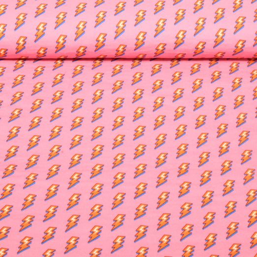 Bio Musselin Glatt - Hamburger Liebe Choose your Vibe Power Rosa
