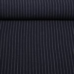 Viskoseleinen - Slub Streifen Navy