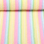 Baumwoll Frottee - Streifenmix Pastell Garngefärbt
