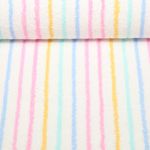 Baumwoll Frottee - Streifen Pastell Garngefärbt