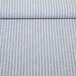 Lin - Coton - Rayures Bleu jeans