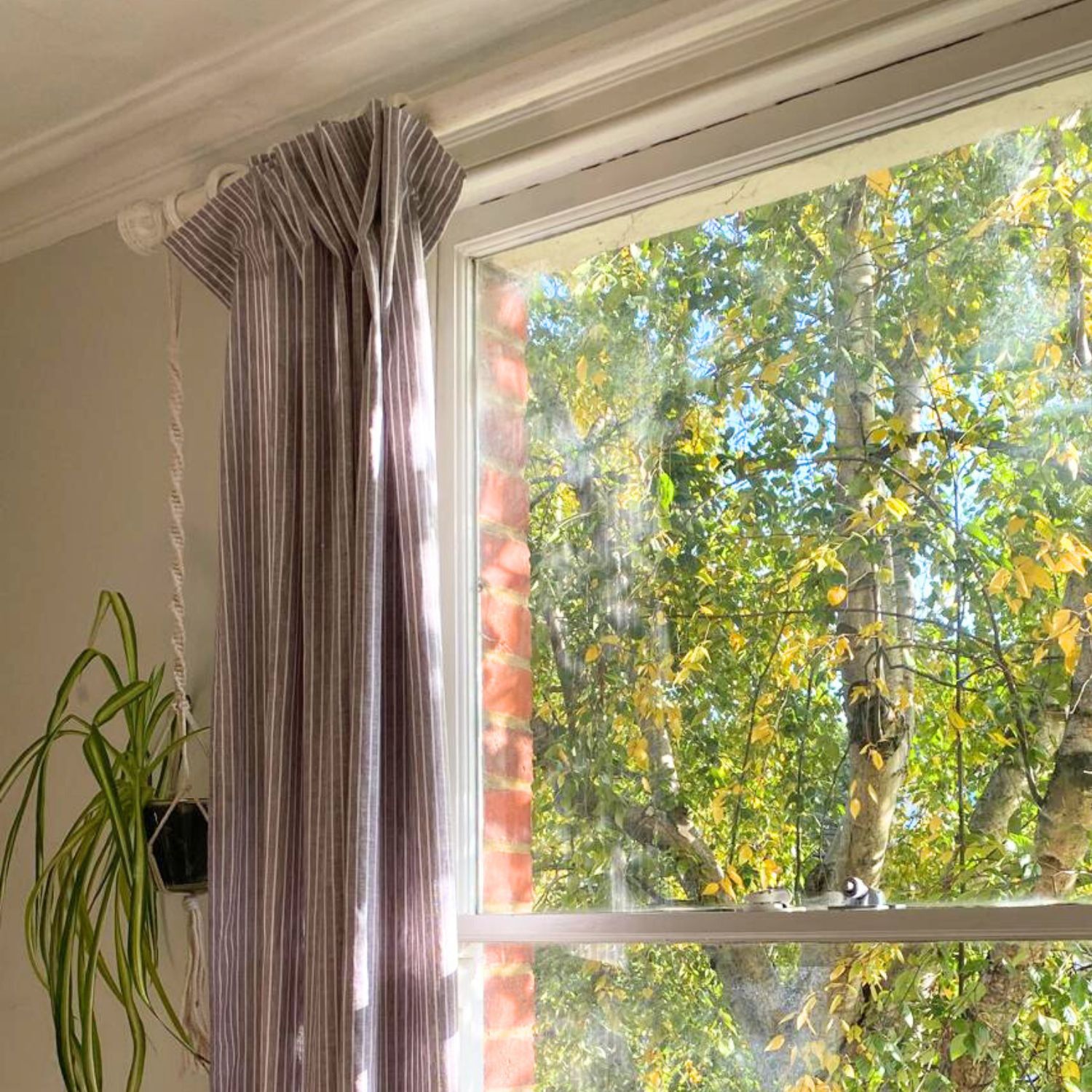 Leinen - Cotton Streifen Taupe-1 Leinen - Cotton Streifen Taupe-1