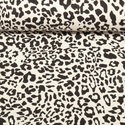 Cord - Stretch Leo Ecru