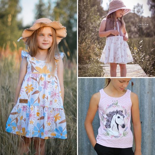 Trägershirt und Kleid - Mini Kathrin - Schnittmuster eBook