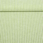 Leinen - Cotton Streifen Hellgrün